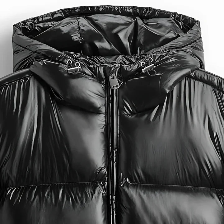 Doudoune brillante illusion