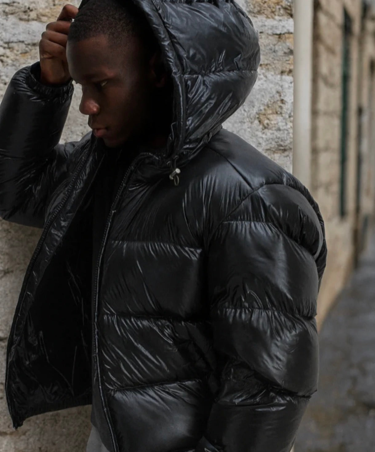 Doudoune brillante illusion